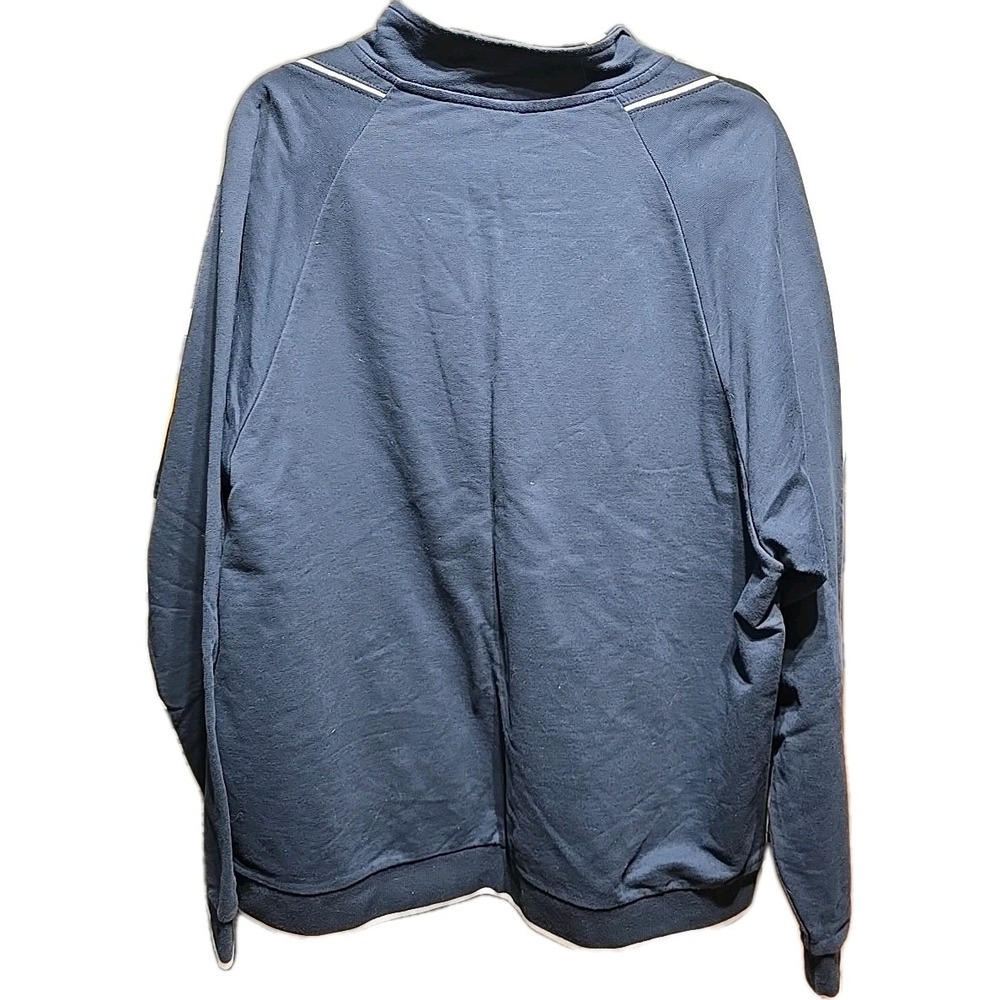 Nike Pullover XL Quarter Zip Long-sleeved Navy Blue Tennis‎ Sport - Picture 2 of 9